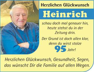 Zur Glückwunschseite von Heinrich 