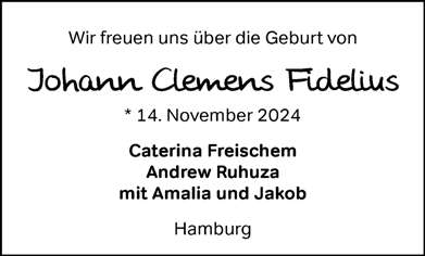 Zur Glückwunschseite von Johann Clemens Fidelius