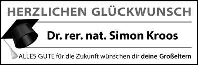 Zur Glückwunschseite von Dr. rer. nat. Simon Kroos